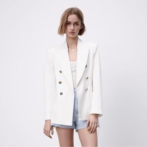 Oyster White Zara Blazer